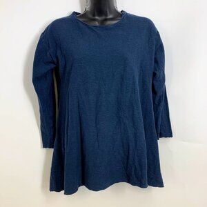 Cut Loose Women's Linen Blend 3/4 Sleeve Boat Neck Pullover Shirt Size‎ S